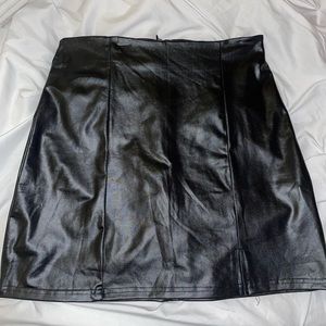 SHEIN Leather Mini Skirt